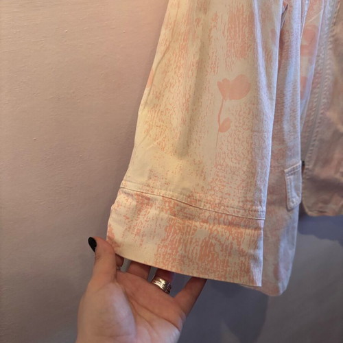 Spring jacket No5(XL) used, white pink with short sleeves