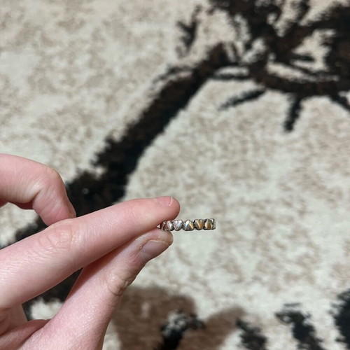 Fashion rings like new, size 2 cm, silver color, set of 2