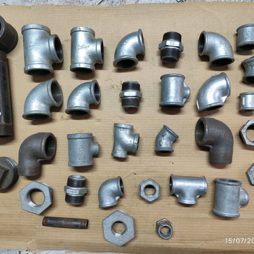 Galvanized heavy-duty hydraulic fittings new