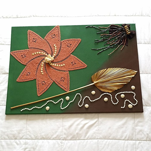 Decorative Canvas Wall Art handmade, 50x70 cm