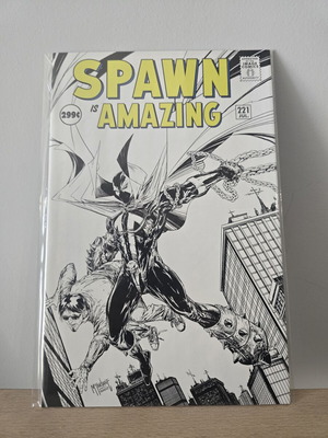 Spawn #221 Sketch B&W Variant 1st Print New