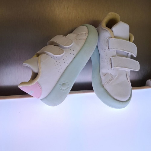 Adidas Bubble kids' sports shoes size 26 used, white mint pink