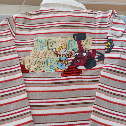 Bob the Builder boys' set size 122, polo shirt and hoodie jacket