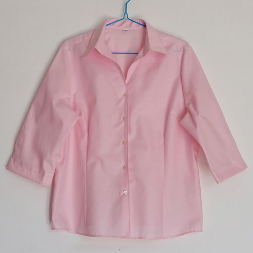 Eterna women's shirt new, XXL, soft light pink, 3/4 sleeve