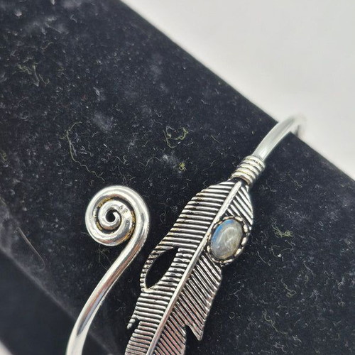 Labradorite Crystal Bracelet Silver Plated new