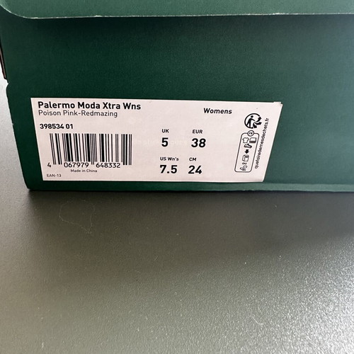 Puma Palermo sneakers like new, size 38, red and pink
