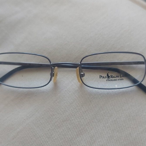 Polo Ralph Lauren metal eyeglass frame like new, blue