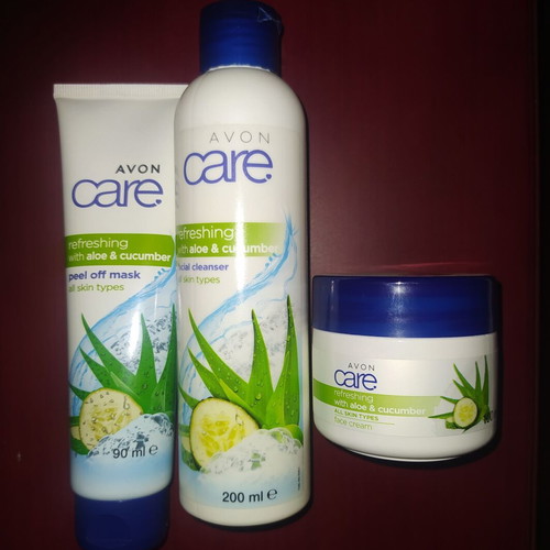Avon face care set new (mask, cleanser, cream)