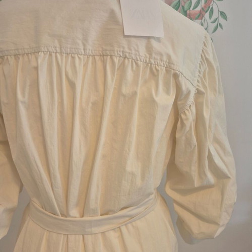 Zara semizie dress new, size S, beige