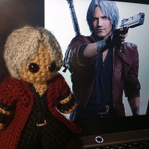 Dante Sparda Crochet Plushie new from Devil May Cry