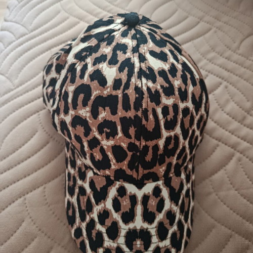 Leopard Print Hat new, one size