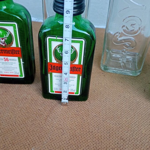 Set of 5 small bottles used