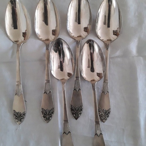 Silver soup spoons used, pack of 6