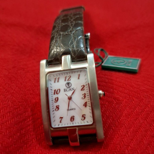 Ecan Unisex Watch new, battery operated, white and silver