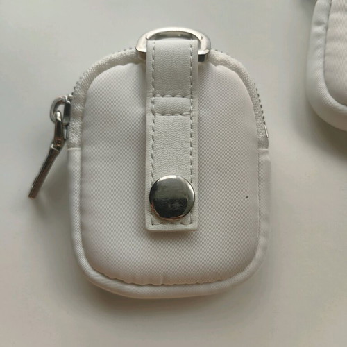 Prada small wallets used, set of 2, white