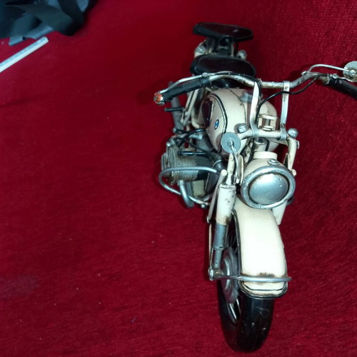 Handmade BMW R60-2 model toy iron white 1970 like new