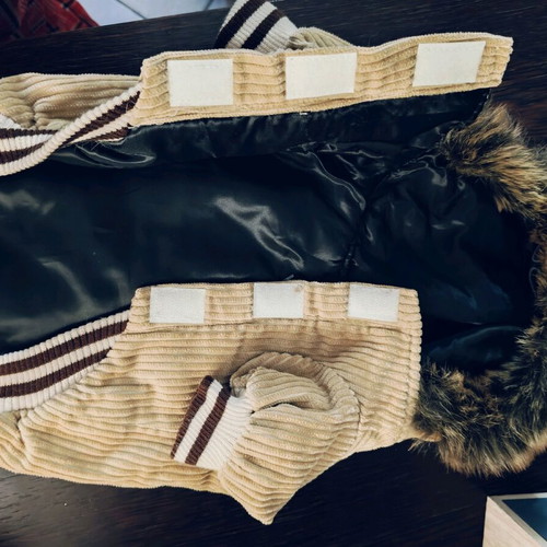 Corduroy Doggy Dolly jacket new for small dogs