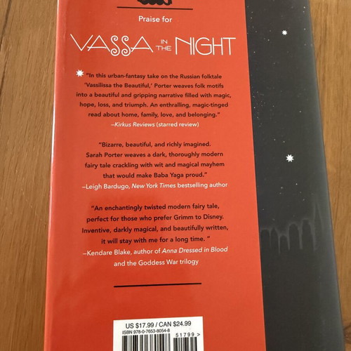 Vassa in the Night hardcover signed first edition like new