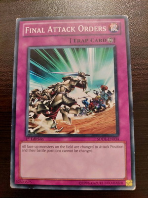 Yu-Gi-Oh Final Attack Orders κάρτα μεταχειρισμένη