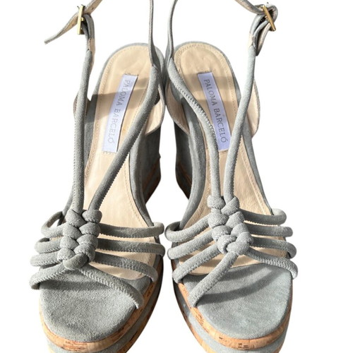 Paloma Barcelò women's suede wedge sandals EU41