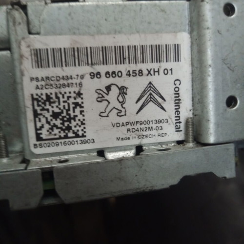 CD player radio for Peugeot 308 2009 used 96660458Xh