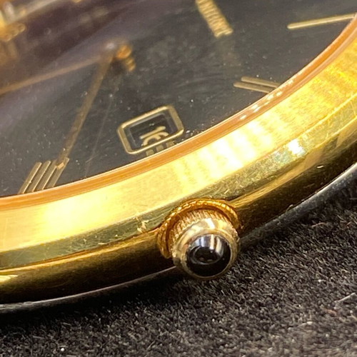 Orient Classic Dress Watch NOS, black and gold quartz men's