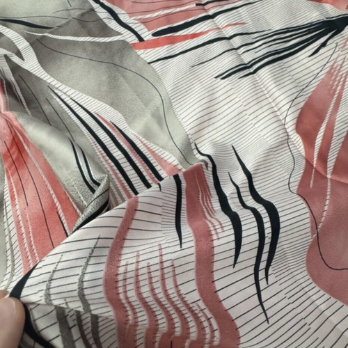 Satin scarf used, multicolored