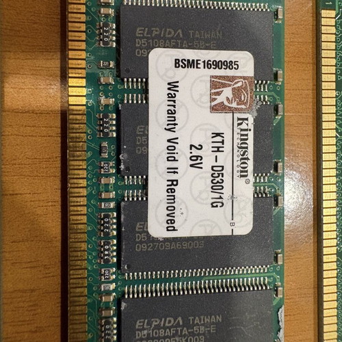 DDR1 RAM 2.5GB pack used, Kingston & Transcend DDR400 PC3200