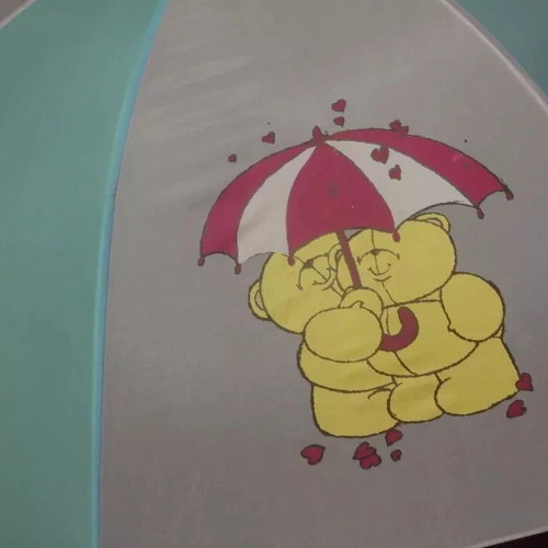 Forever Friends Child's Umbrella new, blue and pink vintage, 69.5 cm