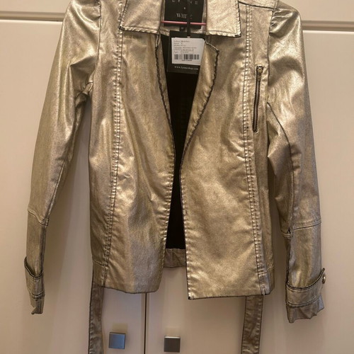 Lynne jacket new, gold foil look, size S