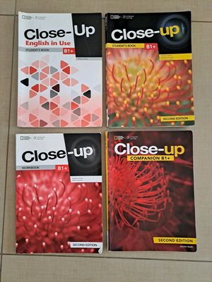Close-up English books used, B1 level, set of 4