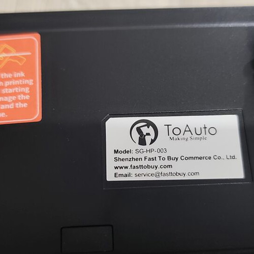 ToAuto SG-HP-003 Portable Inkjet Printer like new