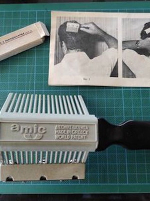 Μηχανή αυτοκουρέματος μεταχειρισμένη ΑMIC 1973 με 3 λάμες και μανουάλ