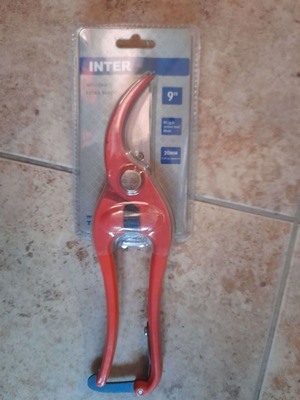 Inter branch pruning shears 9″ with extra blade new