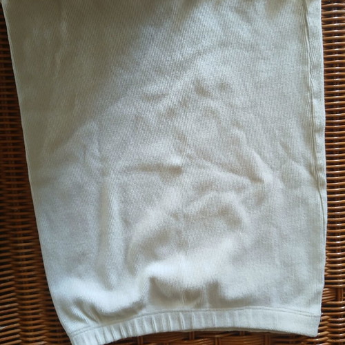 Handmade white wool skirt like new, size S