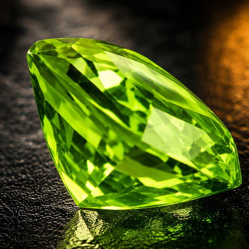 Natural Peridot 2.93ct ALGT Certified Step Cut Intense Green