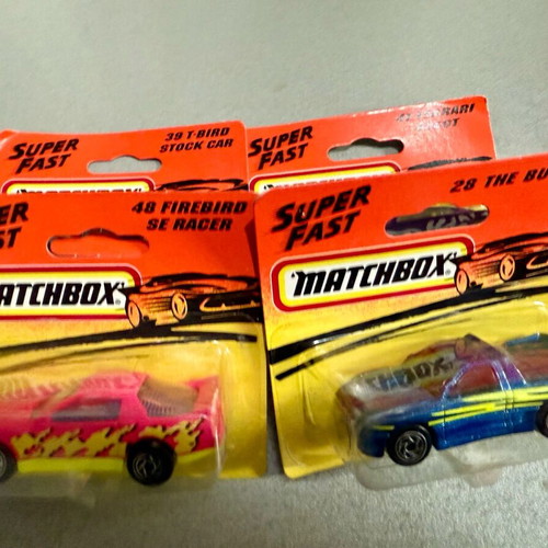 Matchbox SuperFast collectible 4 pieces new, carded