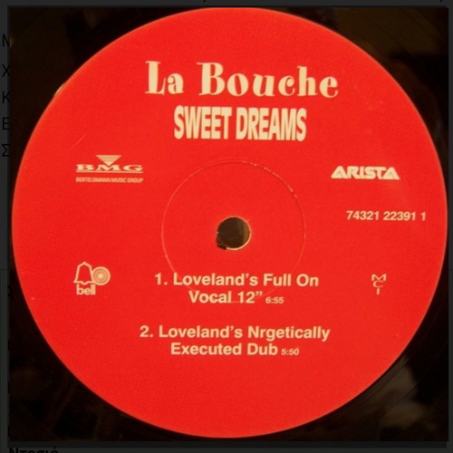 La Bouche Sweet Dreams vinyl used, electronic music