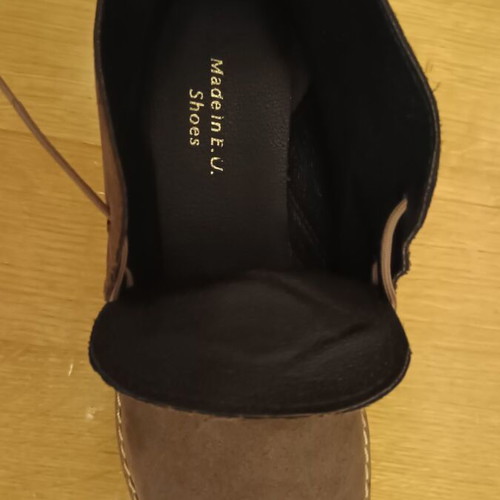 Suede ankle boots new, beige and brown, size 40