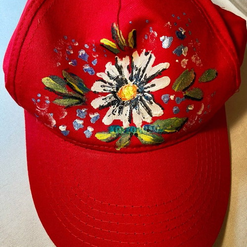 Painted hat new, unique, for all occasions
