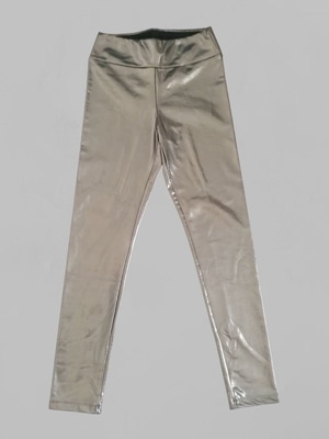 Calzedonia gold leggings new, size small, metallic leather look
