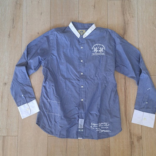La Martina Buenos Aires men's shirt like new, blue, size L