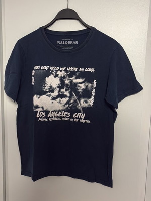 T-shirt Pull&Bear Los Angeles City M like new, dark blue