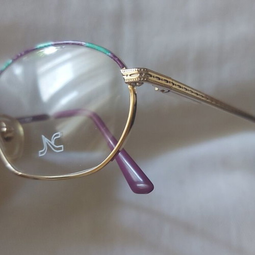 Nazareno Corsini Vintage Metal Eyeglass Frame like new, multicolor gold