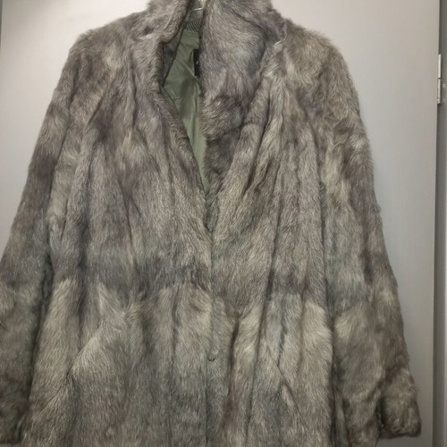 Fur jacket made of natural rabbit fur size S like new