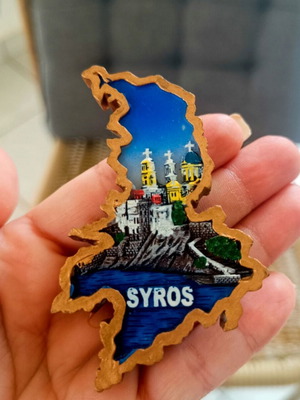 Syros Greece Souvenir Magnet like new