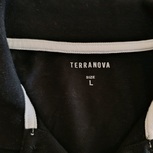 Terranova polo shirt black, size L, like new
