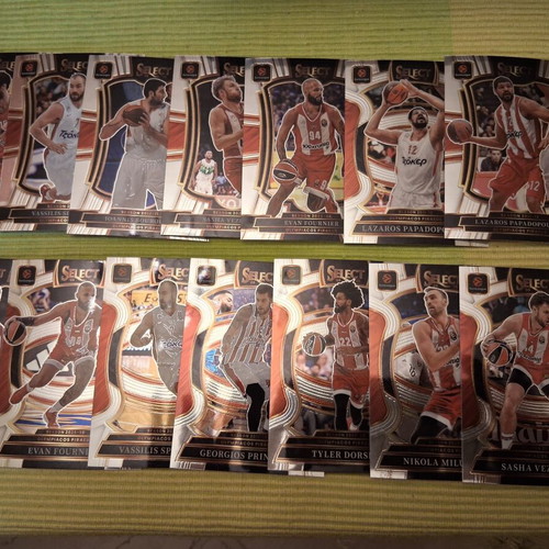2025-26 Panini Select Euroleague Olympiacos set, 14 cards