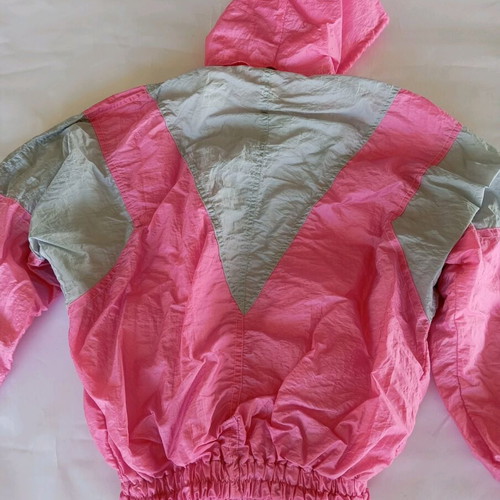 Vintage jacket used, pink-gray, size small