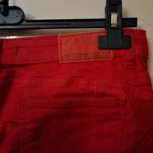 Calliope red elastic high-waisted skinny fit jeans size M